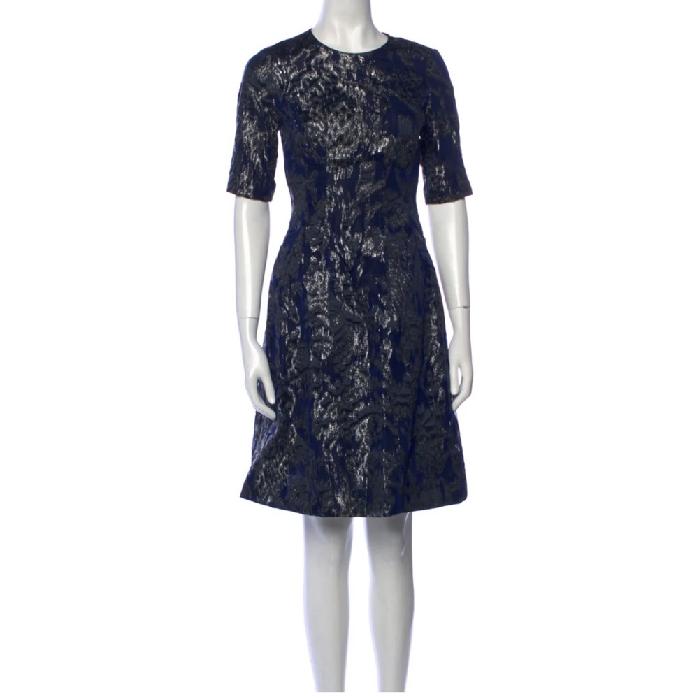 Lela Rose Printed Knee Length Dress